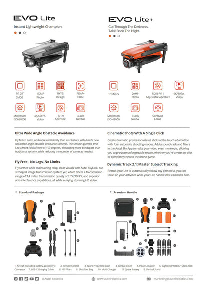 EVO Lite+ Flying Camera Drone